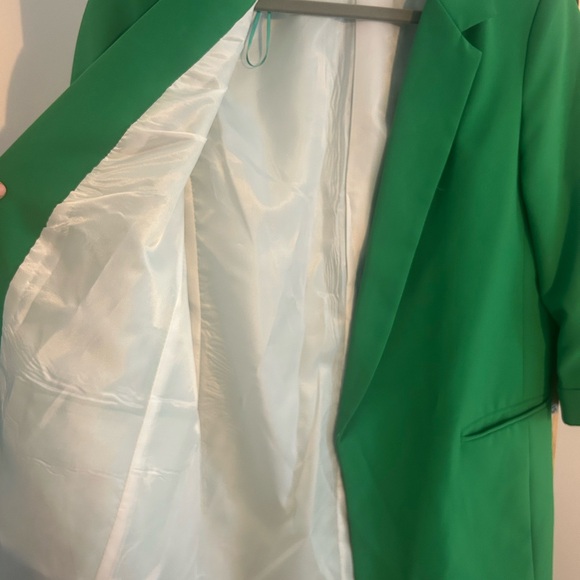 ZARA Green Single-Breasted Blazer - Picture 4 of 4